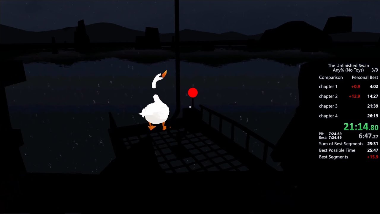 The Unfinished Swan Speedrun in 