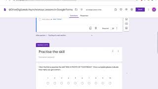 @DriveDigiLeeds Asynchronous Lesson via Google Forms