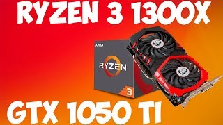 Тест в играх Ryzen 3 1300x GTX 1050ti