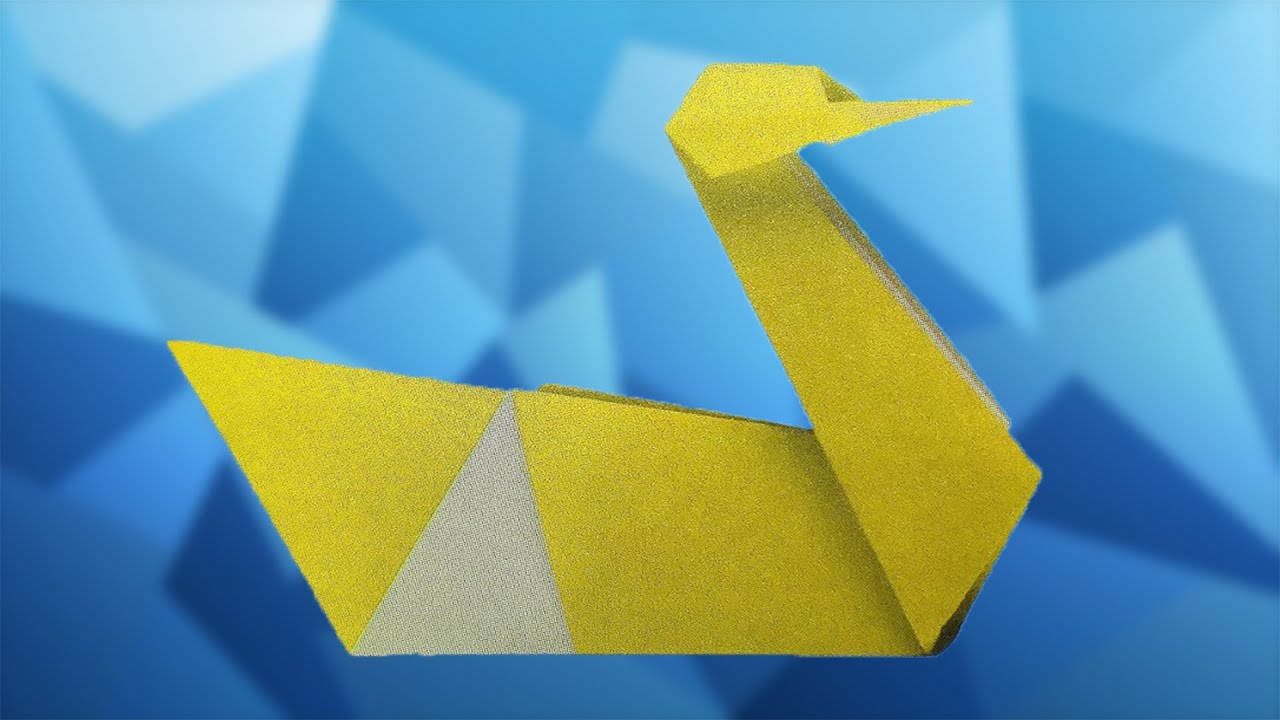 How to make a Traditional Origami Swan YouTube