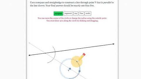 Delta Math: Constructing a Parallel Line through a Point