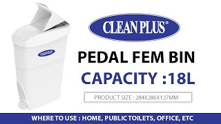 Pedal Fem Bin 18L