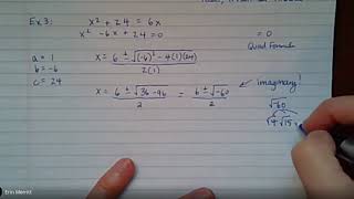 Famous Alg 2 Notes 6-5 Quadratic Formula Net Worth
