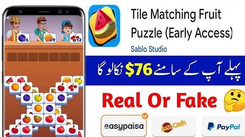 Tile Matching Fruit Puzzle Gameplay Video for Android Mobile