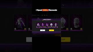 purple shade bundle I Spent 2500+ Diamonds 🥲 #freefire #shorts