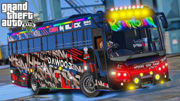 🚍 Bharat Benz 4x4 Tipper Bus Offroad Adventure | Bus Simulator Indonesia | New Mod 2025