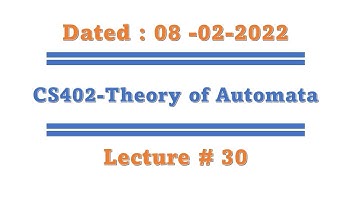 Cs402 short lecture 30 (Deciding whether two languages are equivalent or not, finiteness of language