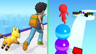 STACK RİDER vs MONSTER SQUAD RUSH IOS Gameplay, MAX Levels Dual Screen.!!!