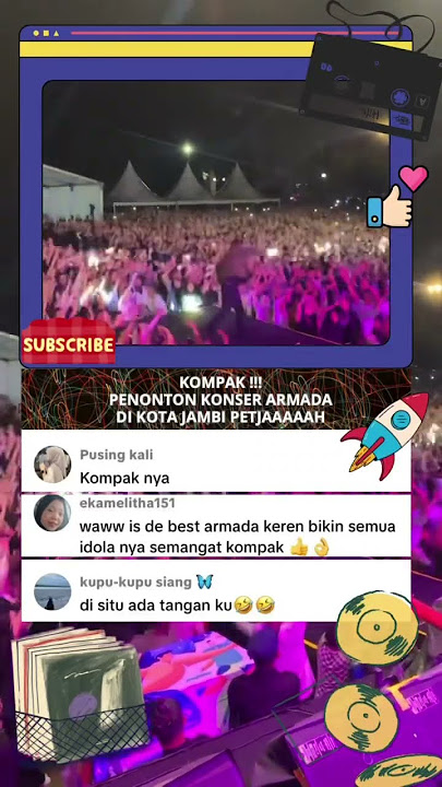 Crowdnya enak banget #armada #pergipagipulangpagi #konser #jambi