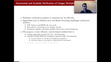 CAV20 Talk Preview: Automated and Scalable Verification of Integer Multipliers