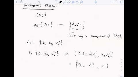 Lec 10 Group theory 2 Great Orthogonality Theorem