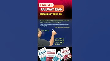 🔥NUMBER SET ANALOGY | REASONING BY ROHIT SIR | #shorts #rrb #rrbntpc #radianmensa #groupd2025