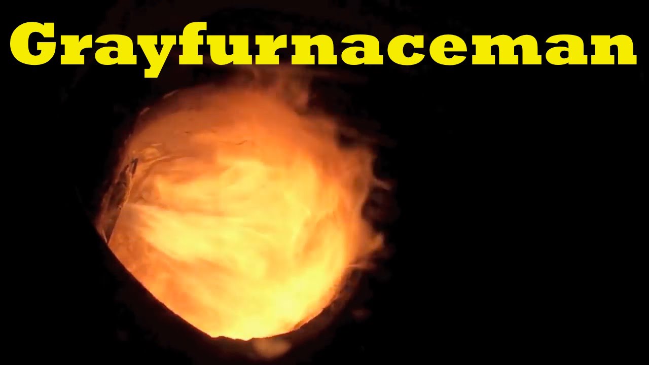 Oil burner flame - YouTube