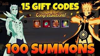 15 ACTIVE GIFT CODES + 100 SUMMONS in Rasengan Rivals Naruto Mobile Game screenshot 5