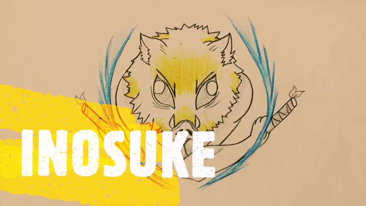 HOW TO DRAW INOSUKE FROM KIMETSU NO YAIBA (DEMON SLAYER) - YouTube