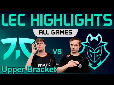 FNC vs G2 ALL GAMES Highlights LEC Winter Playoffs Round 2 2024 Fnatic vs G2 Esports by Onivia