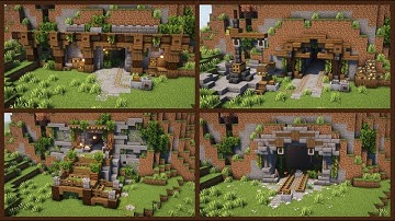 Minecraft: 4 Mine Entrance Design and Ideas #2