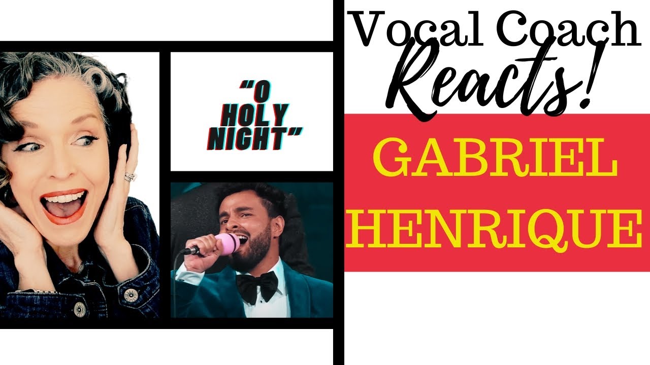 Vocal Coach Reacts  GABRIEL HENRIQUE •”OH HOLY NIGHT”
