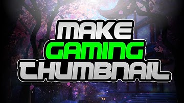 How To Make Gaming Thumbnail on Android | PS TOUCH