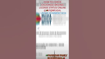 HOW TO CHECK DRIVING LICENSE EXCHANGE STATUS @ PORTUGAL
