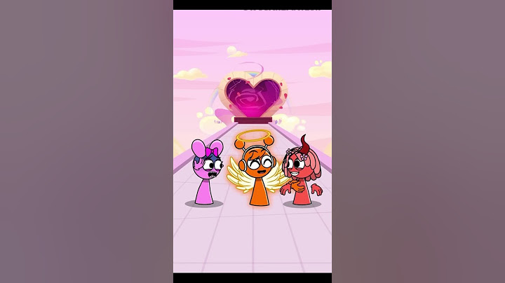 Kiss Run Challenge : Angel Oren vs Pinki #sprunki #pinki #oren #shorts