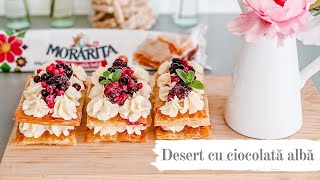 Desert cu ciocolata alba - Reteta super rapida | TEOSKITCHEN