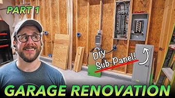 Transforming My Garage Into A Workshop Part 1 : Electrical & Insulation