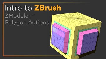 Intro to ZBrush 032 - ZModeler Polygon Actions! Use ZModeler to quickly and easily box model!