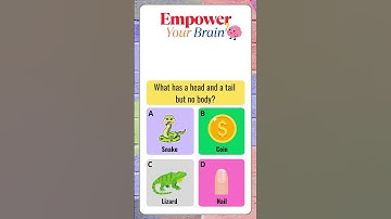 🧠 Riddle Time: What Has a Head and a Tail but No Body?