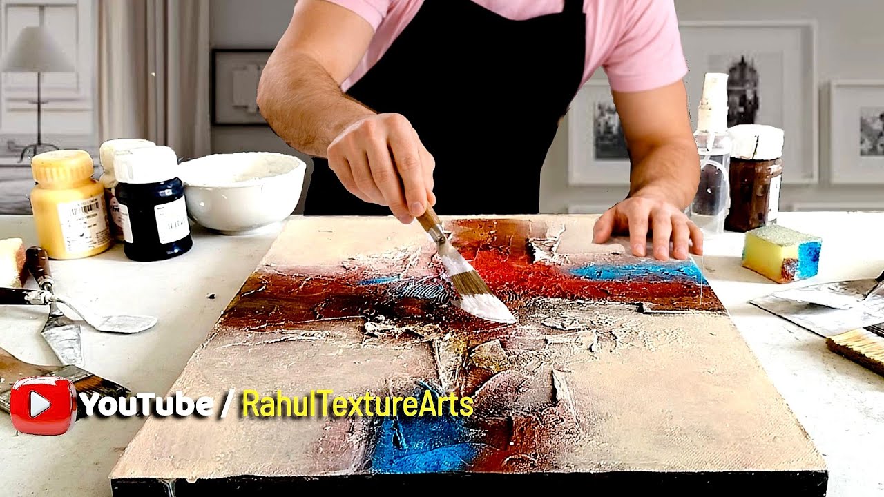Mastering Textured Abstract Art: Stunning Acrylic Painting Tutorial for ...