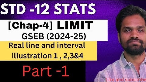 STD-12 STATISTICS [CHAPTER -4] [LIMIT]  || GSEB ||COMMERCE ||ABHISHEK SIR COMMERCE