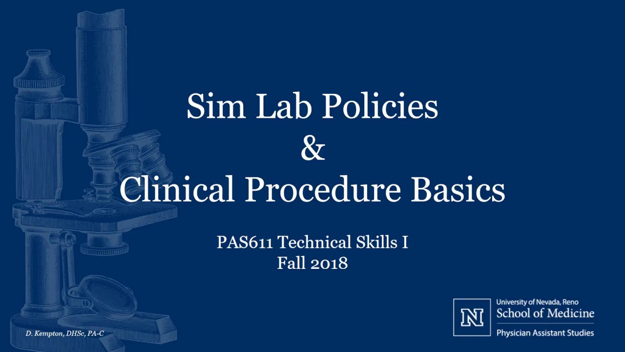 Sim Lab Policies and Basics of Procedures YouTube