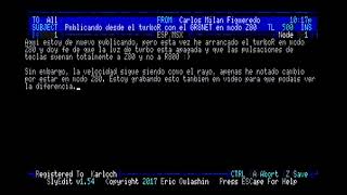 HispaMSX BBS from real MSX turboR + GR8NET, full ANSI color! Z80 mode