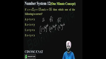 One Minute Concept - Number System 12 #CDS  #SSCCGL  #AFCATMATHS #CSAT