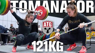 Loredana Toma 121kg Snatch Max Out (2kg Over Her World Record) 4k