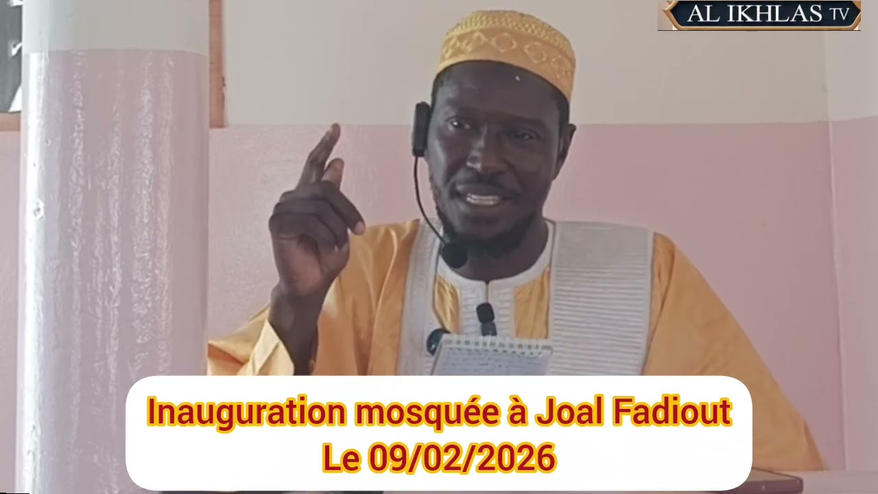 Inauguration mosquée à Joal Fadiout le 09/01/2026