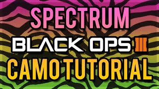 SPECTRUM CAMO ON BLACK OPS 3 - PAINT SHOP TUTORIAL CUSTOM CAMOS