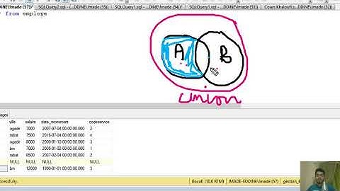 17#Cours SGBD1 SQL Server la commande union except intersect Darija