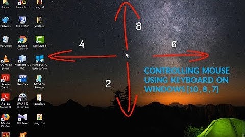 CONTROLLING MOUSE USING KEYBOARD ON WINDOWS [10 , 8 , 7]