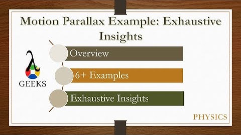 Motion Parallax Example: Exhaustive Insights