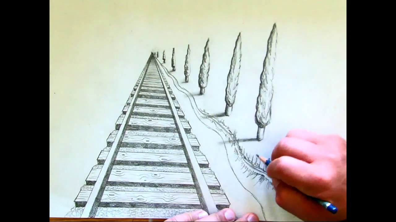 OnePoint Perspective Demo Train Tracks (Part Two of