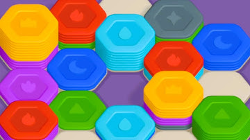 🧩 Hexa Journey: Sort Puzzle 🧩 GAMEPLAY Levels 1-4 (Android, iOS)