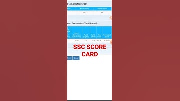ssc score card ||ssc CGL Score card ||ssc chsl score card |#sscchsltier1 #sscmarks #shortsviral #ssc