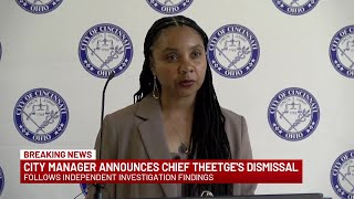 Daily Brief: City manager announces Cincinnati Police Chief's dismissal