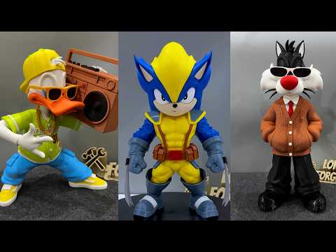DIY Sylvester cat , Donald Duck Urban , Sonic&wolverine | Creative Ideas Art Cartoon Tiktok