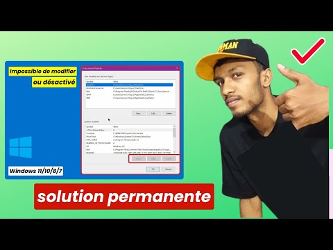 Impossible de modifier les variables d'environnement | La variable d'environnement est désactivée