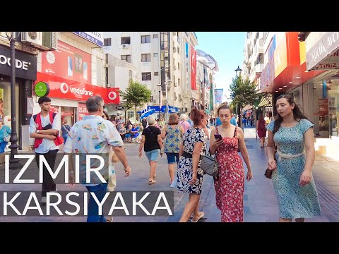 🇹🇷 Karşıyaka İzmir 2023: 4K Virtual Walking Tour of Karşıyaka Center