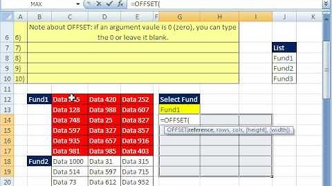 Excel Magic Trick 341 Extract Data w OFFSET & INDEX function