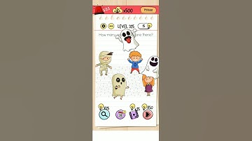 Brain test level 325 how many real ghosts are there solution #shorts #braintest #braingames