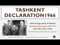 L#29 - Tashkent Declaration 1966 between India and Pakistan - Foreign Policy of Pakistan